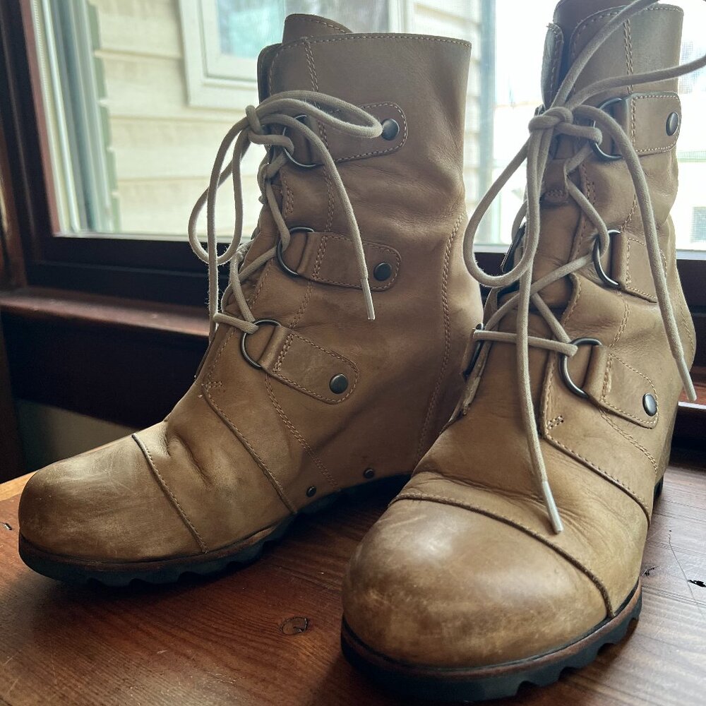 Sorel Joan of Arctic Wedge Lace-Up Boots